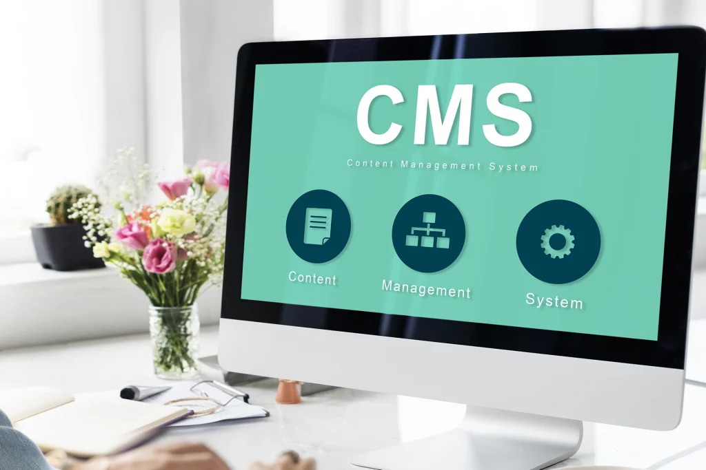 CMS comparison chart for small business websites in UAE showing WordPress Shopify and Webflow options